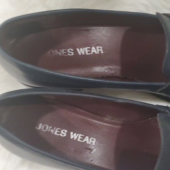 Jones Wear Women's Navy Loafers with Buckle - Picture 7 of 14